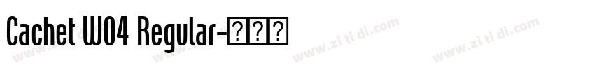 Cachet W04 Regular字体转换
